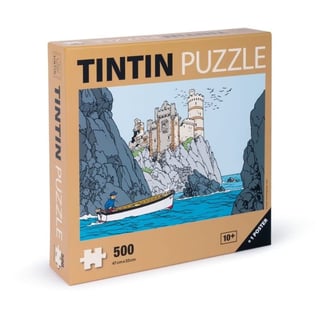 Kuifje Puzzel De Zwarte Rotsen - 500 Stukjes - Met Poster