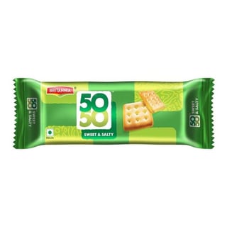 Britannia 50-50 Biscuits, Pouch 76 G