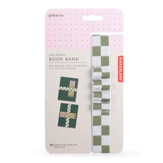 Pen holder and book band - Green