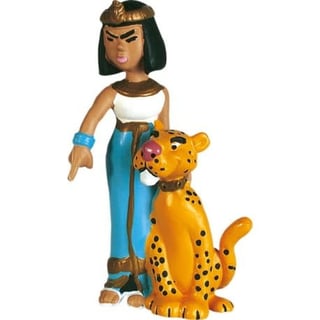 Asterix Figuur - Cleopatra Met Luipaard