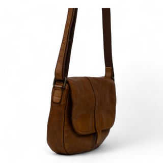 DSTRCT Leather Harrington Road Crossbody Shoulder Bag