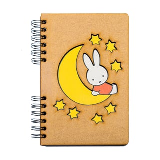 Sustainable journal - Recycled paper - Miffy on the moon