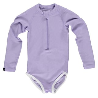 Beach & Bandits Ribbed Swimsuit Lavender