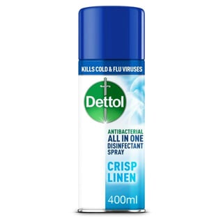 Dettol All In One Disinfectant Spray Crisp Linen 400Ml
