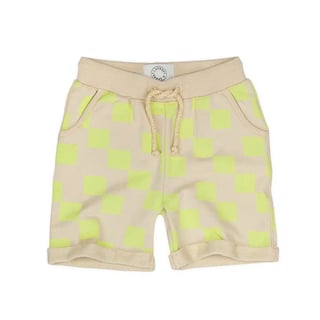 Sproet & Sprout Shorts Block Print Sesame