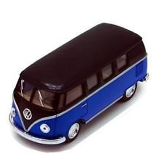 Speelgoed Auto - Volkswagen Bus T1 - Zwart/Blauw