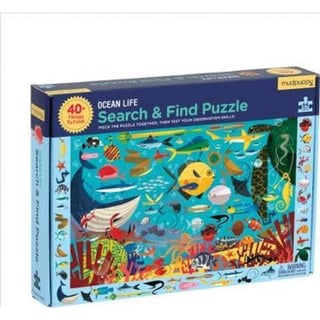 Mudpuppy Puzzle Search & Find Ocean Life 64 Delig 4+