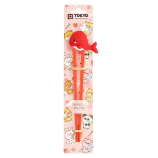 Kinder Eetstokjes Met Walvisje Rood 22cm