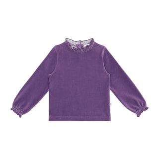 House of Jamie Frill Collar Jumper Magic Purple