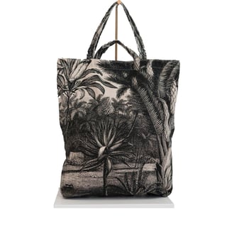 Tote Bag Amsterdam Houses Black - Black jungle