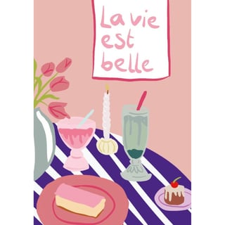 Context Cards Gevouwen Kaart- La Vie Est Belle