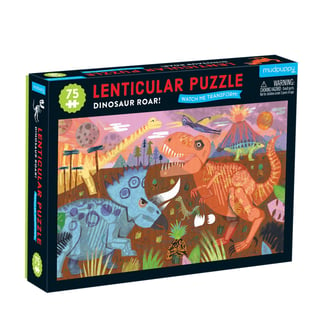 Lenticular Puzzel Dinosaur Roar (75 Stukjes)- Mudpuppy
