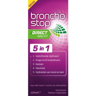 Bronchostop Direct Nacht 5 in 1 Alle Hoest 1