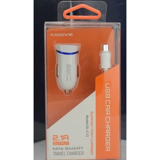 Xssive Car Charger Met Micro Cable - Wit