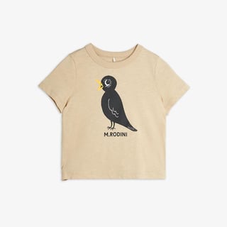 Mini Rodini Blackbird Tee Beige