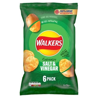 Walkers Salt & Vinegar 6 Pack
