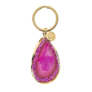Beschermsteen Roze Sleutelhanger