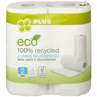 PLUS Keukenpapier Eco 3laags Recycled