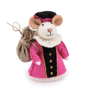 Decoratie Pietermuis fuchsia