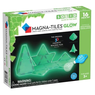 Magna-Tiles Glow in the Dark 16 -Piece Set