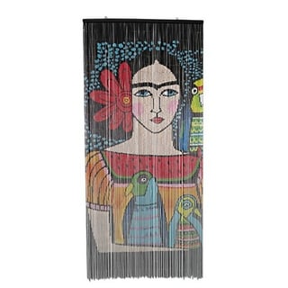 Deurgordijn Bamboe Frida Illustratie