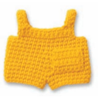 Gehaakte Knuffel Miffy/Nijntje Clothing Yellow Overall 25 Cm 100 % Cotton 0+