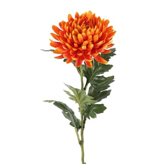 Kunstbloem Chrysant Oranje Op Steel 72cm