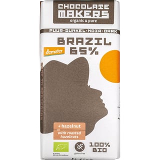 Pure Chocolade Brazil 65% Hazelnoot