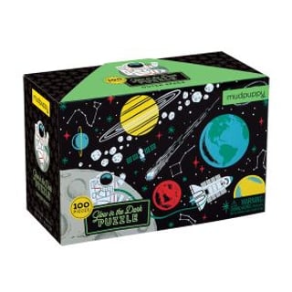 Puzzel Glow in Dark Puzzel Outer Space 100 Pcs