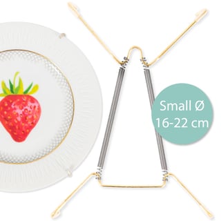 Gouden Bordenhanger - Bordenhangers: Metalen Bordenhanger Small Ø 16-22 Cm
