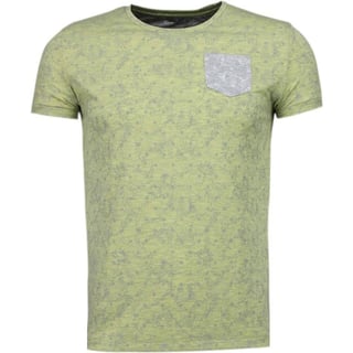 Blader Motief Summer - T-Shirt - Geel