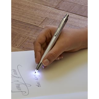 Flashlight Pen Refillable - Silver