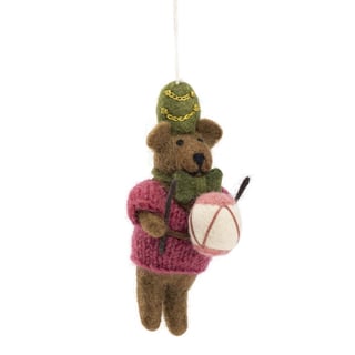 Hanger Beer met trommel Cyclaam