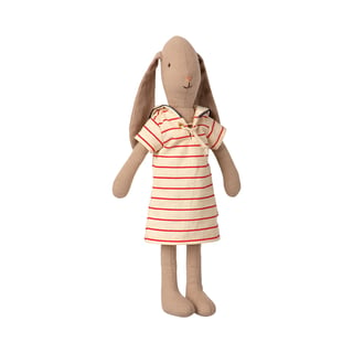 Maileg Bunny Size 2 in Striped Dress