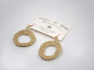 Handmade Earrings  Pop-Up Product - Dusty Green - Circles