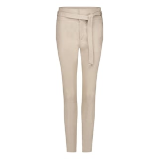 DNA Ann Leather Pant - Feather White