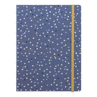 Refillable Hardcover Notebook A5 Lined - Indigo Snow