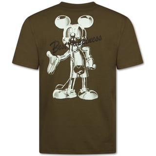 T Shirt Heren Met Print Grappig - Oversized T Shirt Heren - Happiness - 688 - Bruin