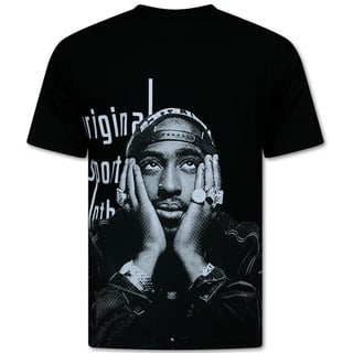 Tupac Shirt - Oversized T Shirt Heren -T Shirt Heren Met Print - Funny Shirt - 697 - Zwart