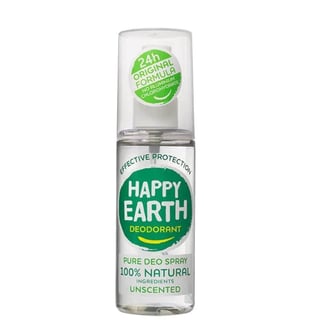 Happy Earth Natuurlijke Deodorant Spray Unscented