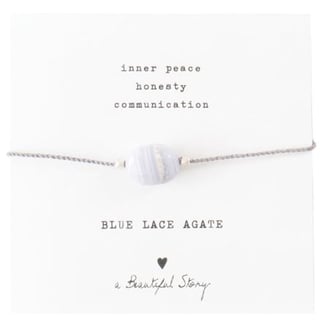 Armbandje Edelsteen - Blue Lace Agate