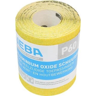 Veba Schuurpapier Rol 95Mmx5Mtr Aluminium Oxide P60