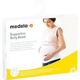 Supportive Belly Band - White