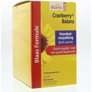 Bloem Balans Cranberry Duo - 2 X 60 Tabletten - Voedingssupplement