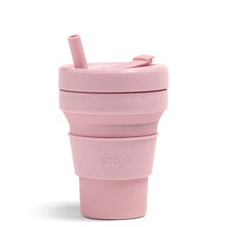 Stojo Junior Cup 250 Ml Met Rietje Roze