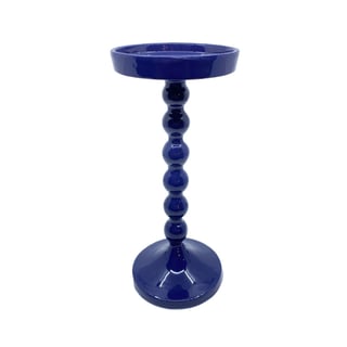 Kandelaar Blokkaars Indigo Blauw Emaille 13x27cm