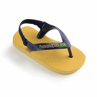 Havaianas Baby Brasil Logo Gold Yellow