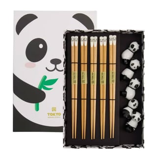 Chopsticks Panda Beer Set/5 in Cadeau Doos