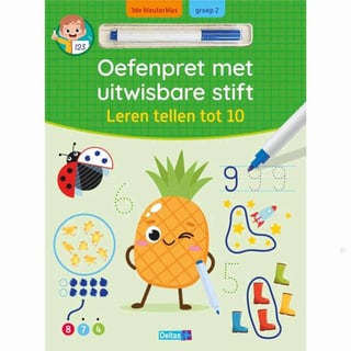 Oefenpret Met Uitwisbare Stift - Leren Tellen Tot 10