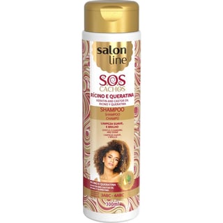 Salon-Line: SOS Curls Keratin & Castor Oil Shampoo 300ML